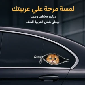 ستيكر القطة لزجاج العربية